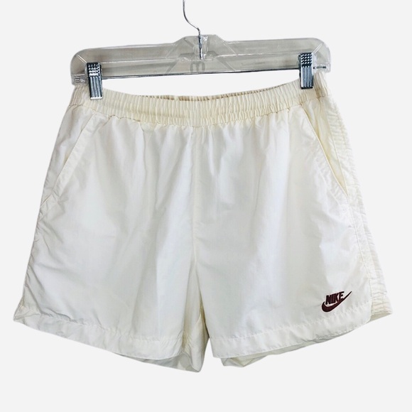 Nike Deadstock Vintage 80's 90's Tennis Shorts Sz M White Stretch
